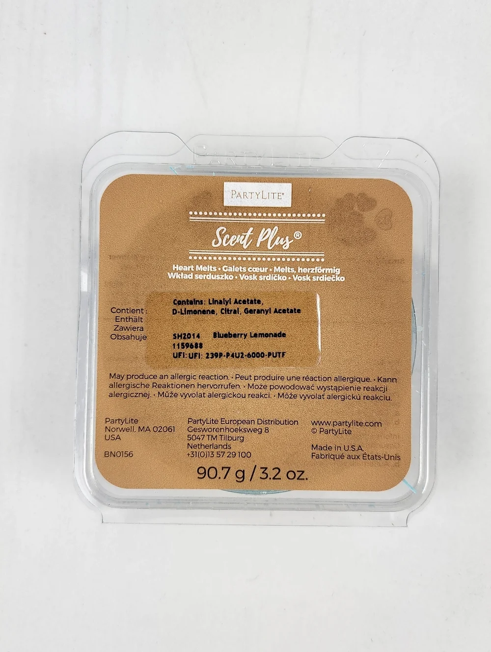 Partylite Blueberry Lemonade & Mango Lime Sorbet Heart-Shaped Wax Melt (4) Packs - Picture 2 of 5